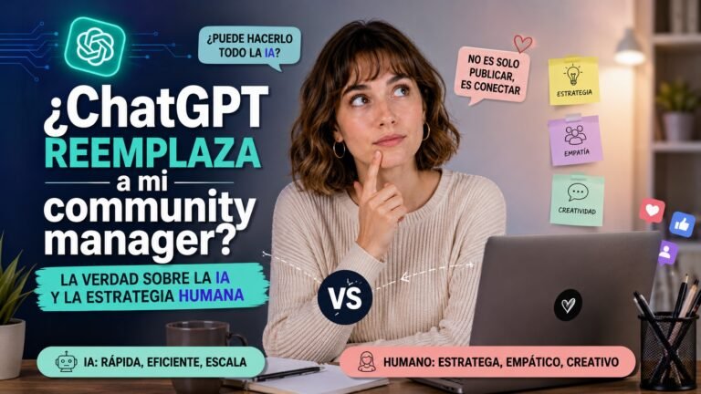 ¿ChatGPT reemplaza a mi community manager? La verdad sobre la IA y la estrategia humana