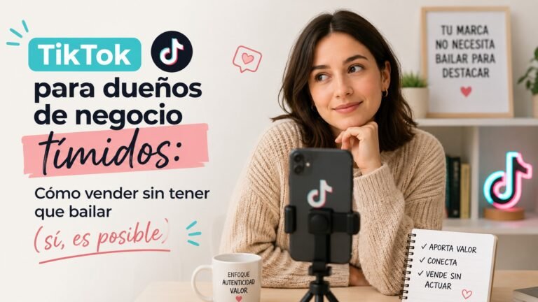 TikTok para dueños de negocio tímidos: Cómo vender sin tener que bailar (sí, es posible)